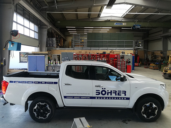 Pickup Beschriftung Böhrer Walldürn